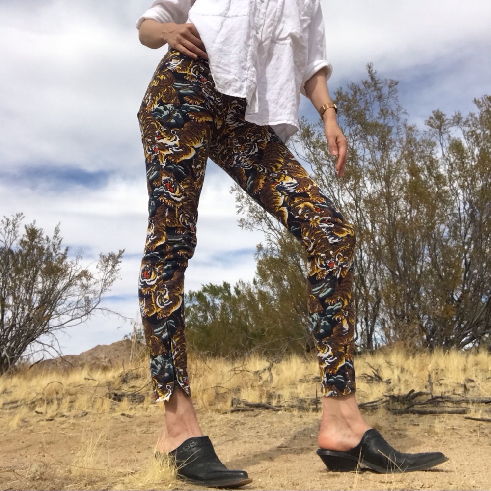 Kenzo Flying Tiger Side-Zip Jeans